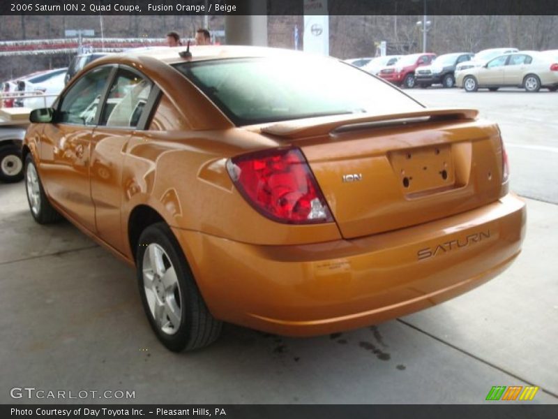 Fusion Orange / Beige 2006 Saturn ION 2 Quad Coupe