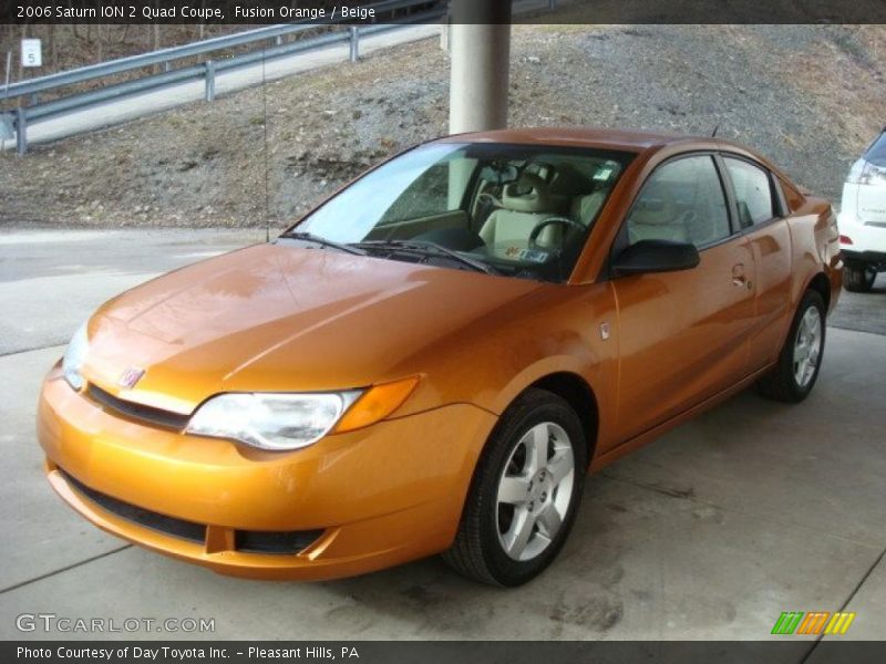 Fusion Orange / Beige 2006 Saturn ION 2 Quad Coupe