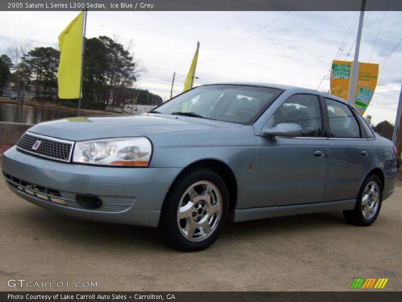 Ice Blue / Grey 2005 Saturn L Series L300 Sedan