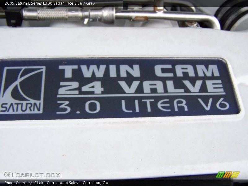 Ice Blue / Grey 2005 Saturn L Series L300 Sedan