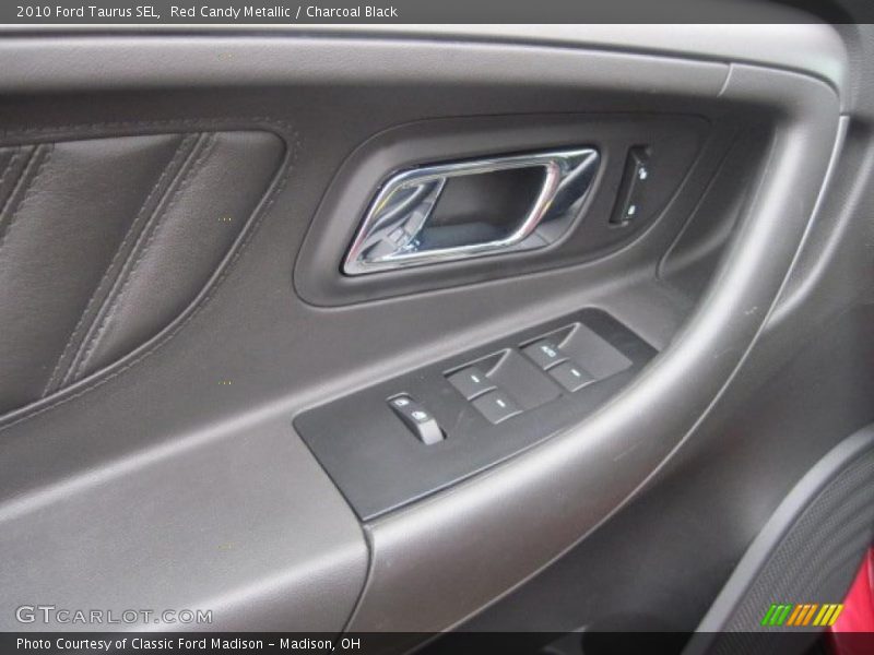 Red Candy Metallic / Charcoal Black 2010 Ford Taurus SEL