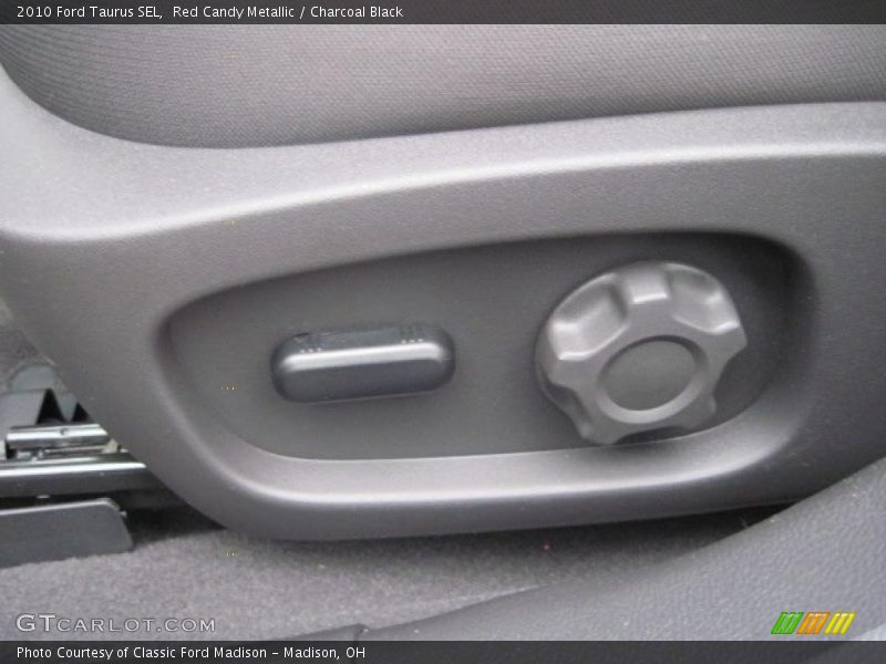 Red Candy Metallic / Charcoal Black 2010 Ford Taurus SEL