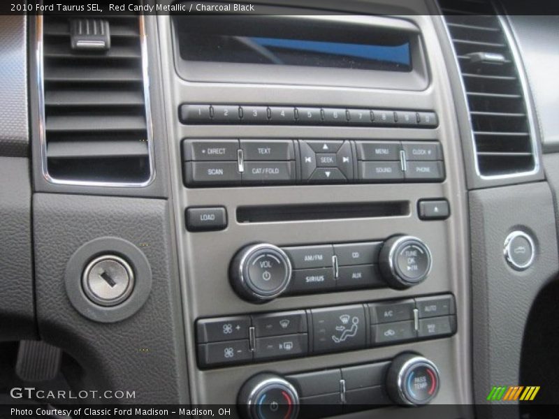 Red Candy Metallic / Charcoal Black 2010 Ford Taurus SEL