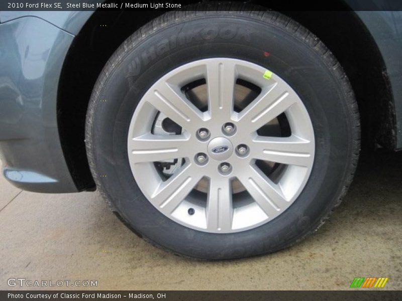 Steel Blue Metallic / Medium Light Stone 2010 Ford Flex SE