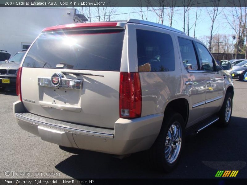 Gold Mist / Ebony/Ebony 2007 Cadillac Escalade AWD