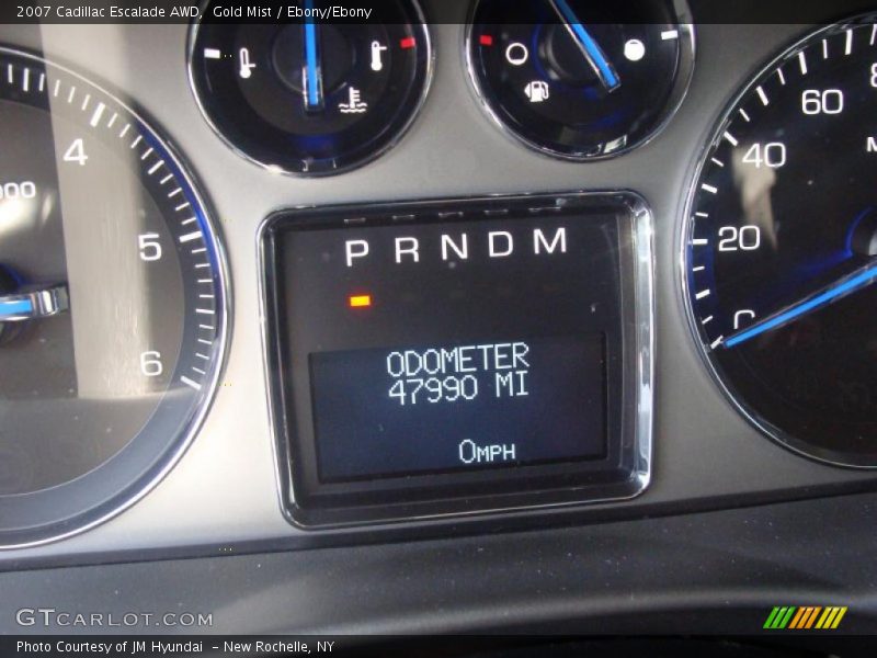Gold Mist / Ebony/Ebony 2007 Cadillac Escalade AWD