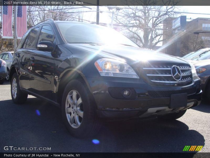 Black / Black 2007 Mercedes-Benz ML 350 4Matic