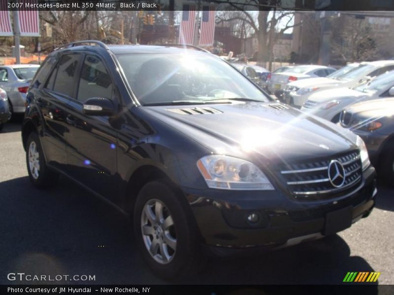 Black / Black 2007 Mercedes-Benz ML 350 4Matic