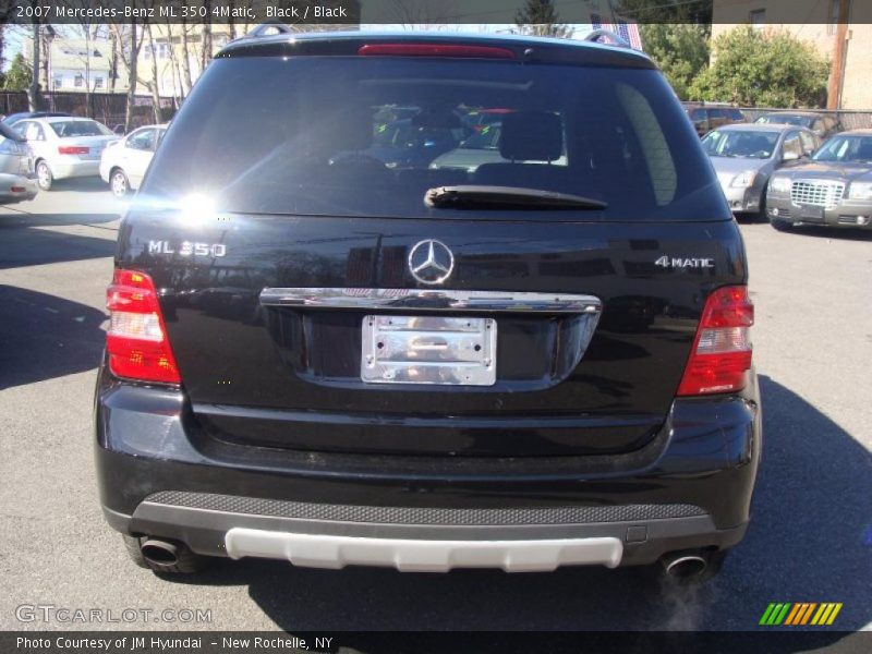 Black / Black 2007 Mercedes-Benz ML 350 4Matic