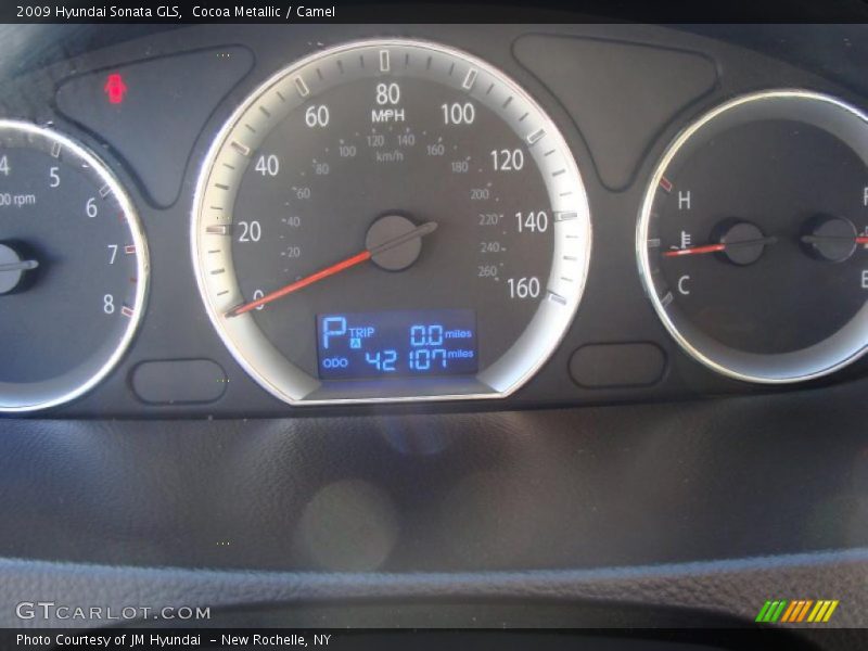 Cocoa Metallic / Camel 2009 Hyundai Sonata GLS
