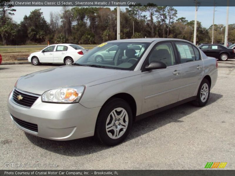Silverstone Metallic / Titanium Gray 2008 Chevrolet Malibu Classic LS Sedan