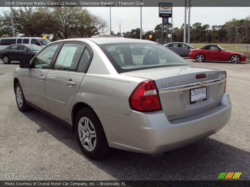 Silverstone Metallic / Titanium Gray 2008 Chevrolet Malibu Classic LS Sedan