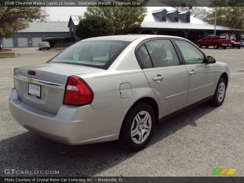 Silverstone Metallic / Titanium Gray 2008 Chevrolet Malibu Classic LS Sedan