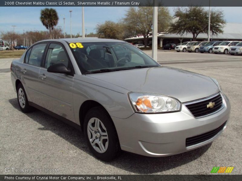 Silverstone Metallic / Titanium Gray 2008 Chevrolet Malibu Classic LS Sedan