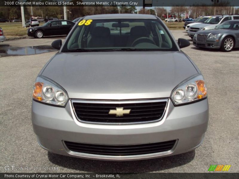 Silverstone Metallic / Titanium Gray 2008 Chevrolet Malibu Classic LS Sedan