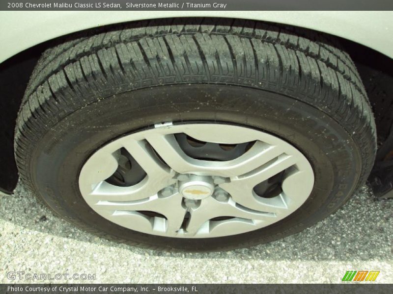 Silverstone Metallic / Titanium Gray 2008 Chevrolet Malibu Classic LS Sedan