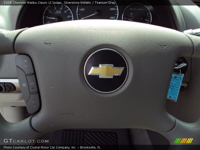 Silverstone Metallic / Titanium Gray 2008 Chevrolet Malibu Classic LS Sedan