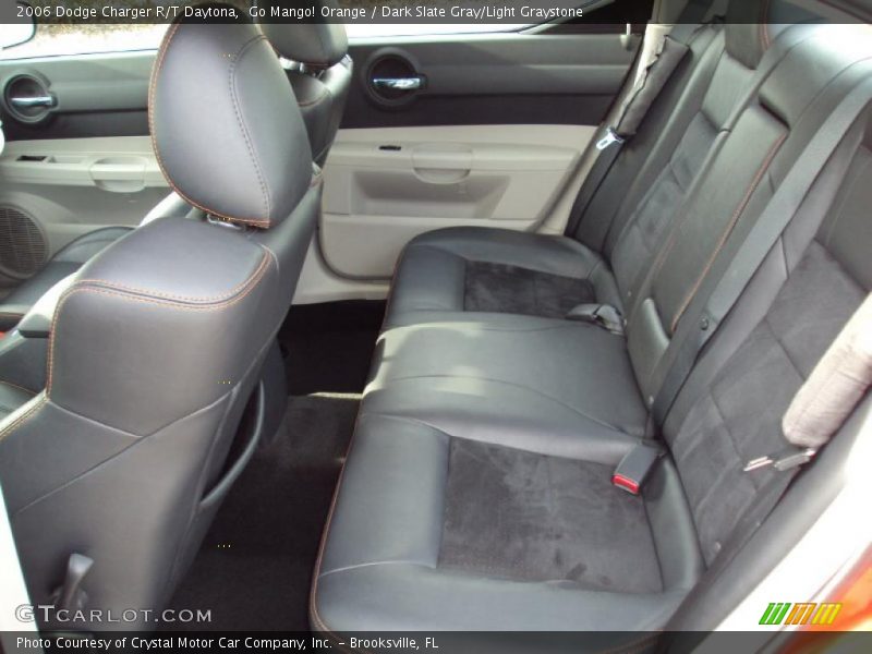 Go Mango! Orange / Dark Slate Gray/Light Graystone 2006 Dodge Charger R/T Daytona
