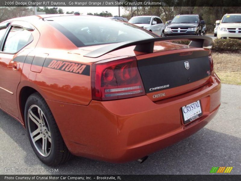 Go Mango! Orange / Dark Slate Gray/Light Graystone 2006 Dodge Charger R/T Daytona