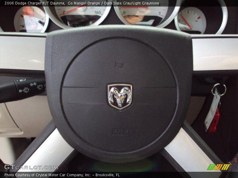 Go Mango! Orange / Dark Slate Gray/Light Graystone 2006 Dodge Charger R/T Daytona