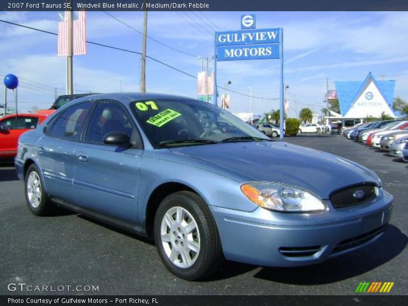 Windveil Blue Metallic / Medium/Dark Pebble 2007 Ford Taurus SE