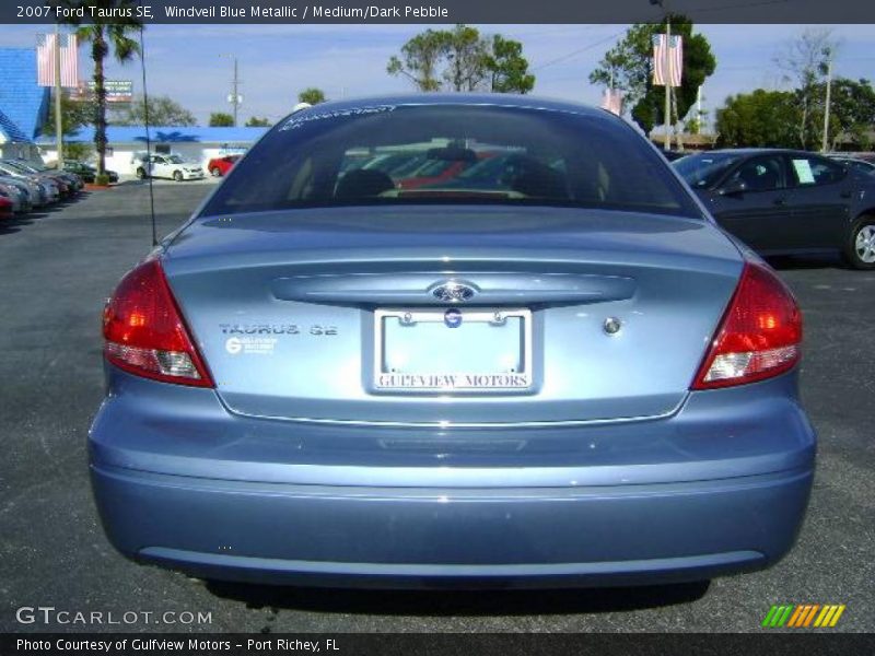 Windveil Blue Metallic / Medium/Dark Pebble 2007 Ford Taurus SE