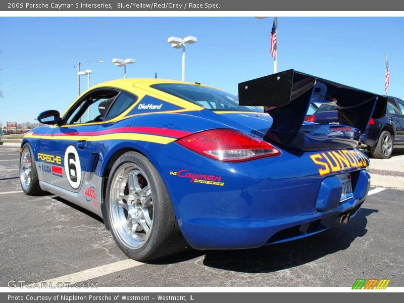 Blue/Yellow/Red/Grey / Race Spec. 2009 Porsche Cayman S Interseries