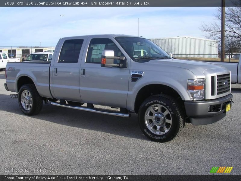 Brilliant Silver Metallic / FX4 Black 2009 Ford F250 Super Duty FX4 Crew Cab 4x4
