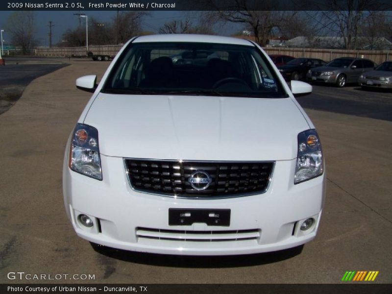 Fresh Powder White / Charcoal 2009 Nissan Sentra 2.0 SL