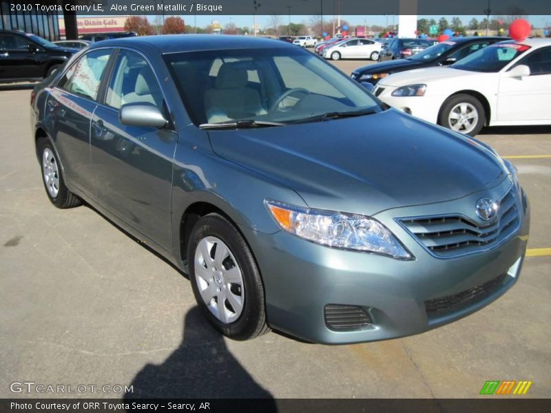 Aloe Green Metallic / Bisque 2010 Toyota Camry LE