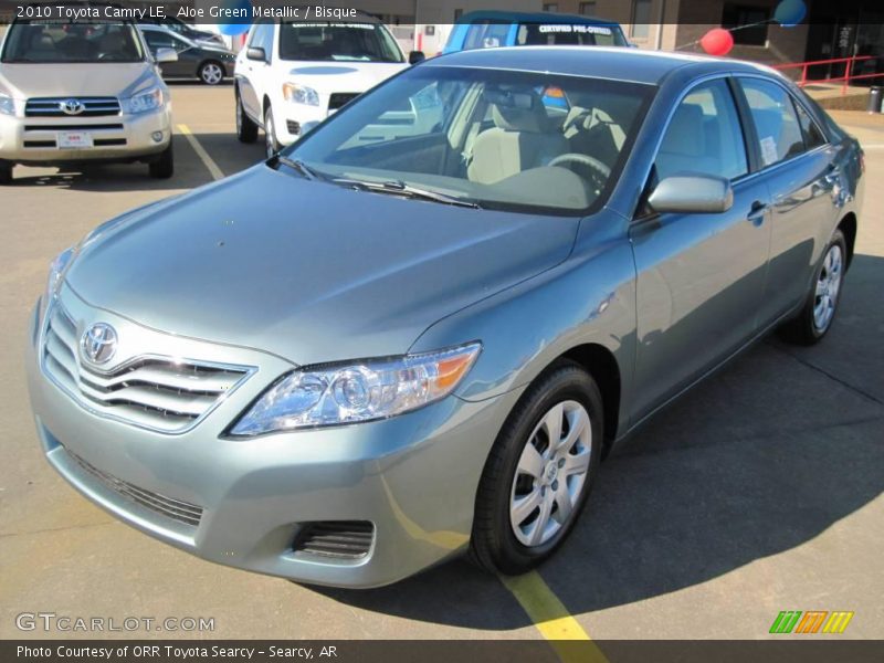 Aloe Green Metallic / Bisque 2010 Toyota Camry LE