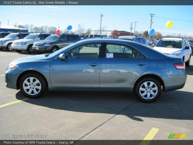 Aloe Green Metallic / Bisque 2010 Toyota Camry LE