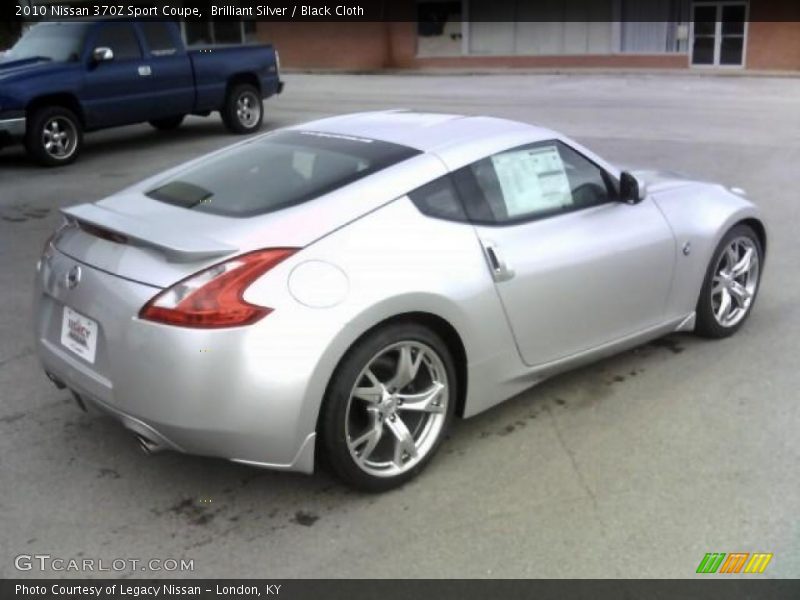 Brilliant Silver / Black Cloth 2010 Nissan 370Z Sport Coupe