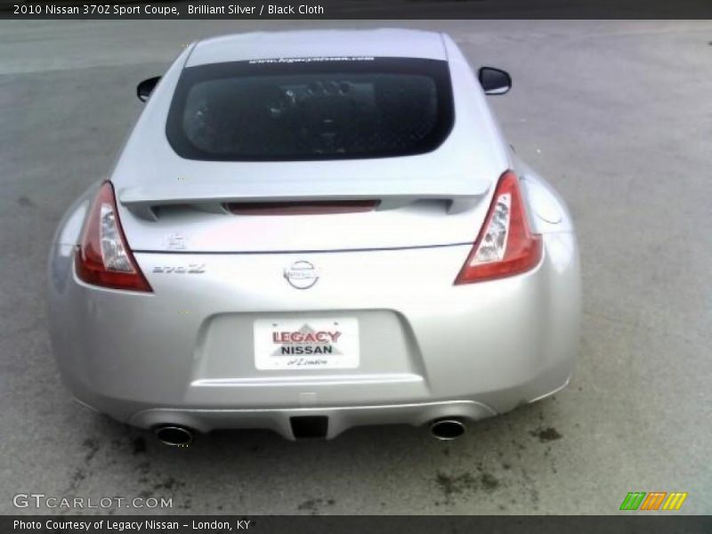 Brilliant Silver / Black Cloth 2010 Nissan 370Z Sport Coupe