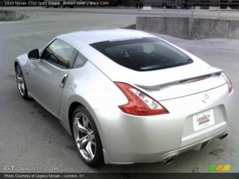 Brilliant Silver / Black Cloth 2010 Nissan 370Z Sport Coupe
