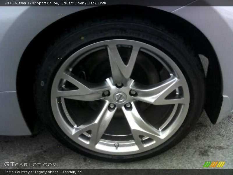 Brilliant Silver / Black Cloth 2010 Nissan 370Z Sport Coupe