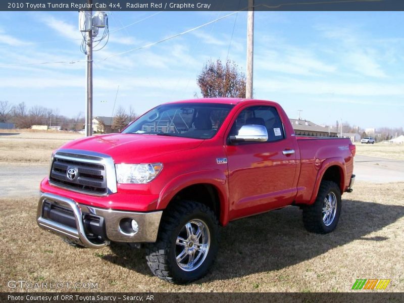 Radiant Red / Graphite Gray 2010 Toyota Tundra Regular Cab 4x4