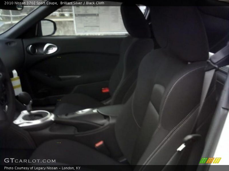Brilliant Silver / Black Cloth 2010 Nissan 370Z Sport Coupe