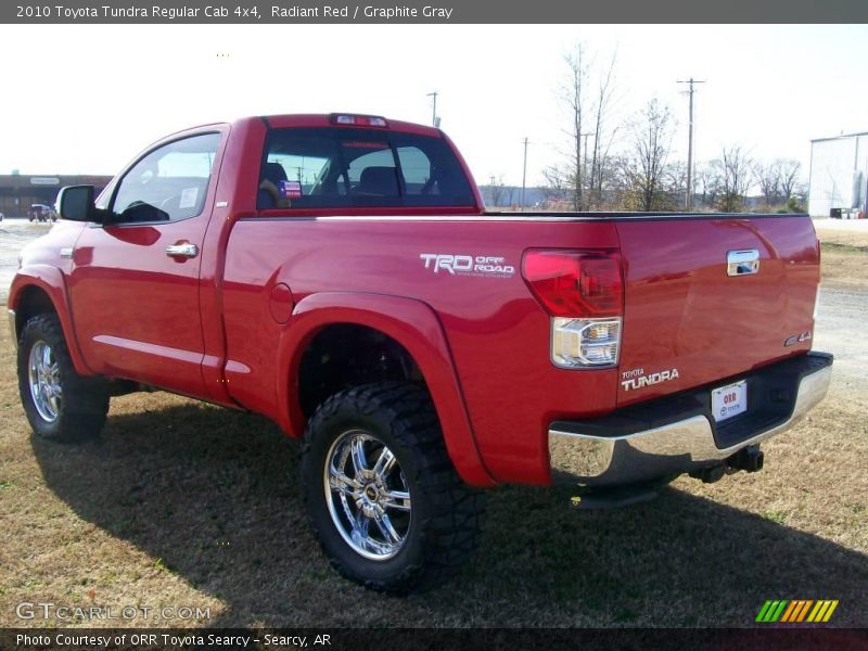 Radiant Red / Graphite Gray 2010 Toyota Tundra Regular Cab 4x4