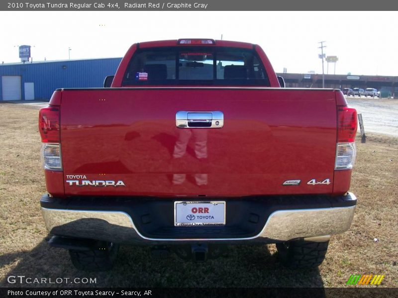 Radiant Red / Graphite Gray 2010 Toyota Tundra Regular Cab 4x4