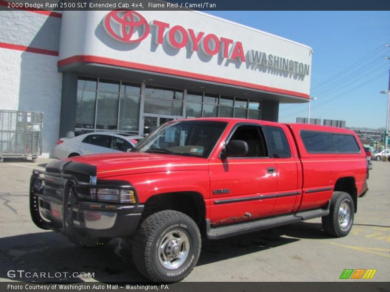 Flame Red / Camel/Tan 2000 Dodge Ram 2500 SLT Extended Cab 4x4