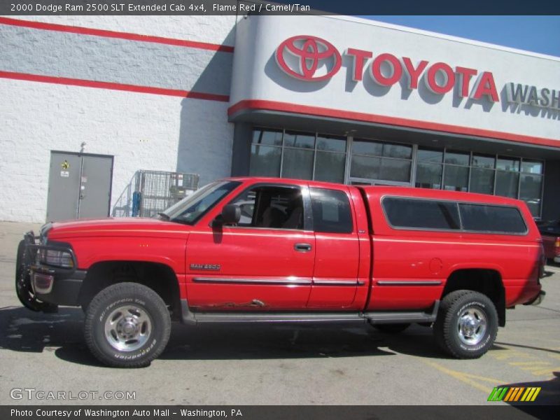 Flame Red / Camel/Tan 2000 Dodge Ram 2500 SLT Extended Cab 4x4