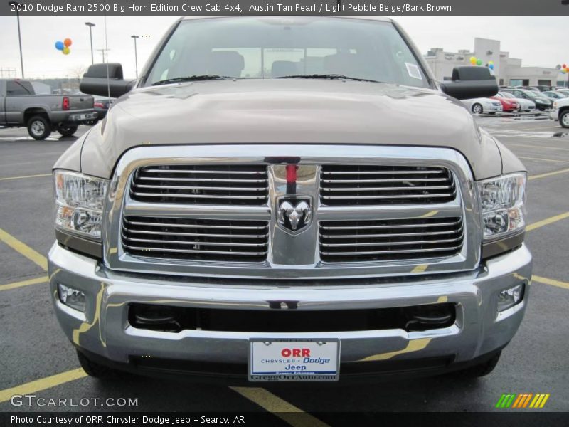 Austin Tan Pearl / Light Pebble Beige/Bark Brown 2010 Dodge Ram 2500 Big Horn Edition Crew Cab 4x4