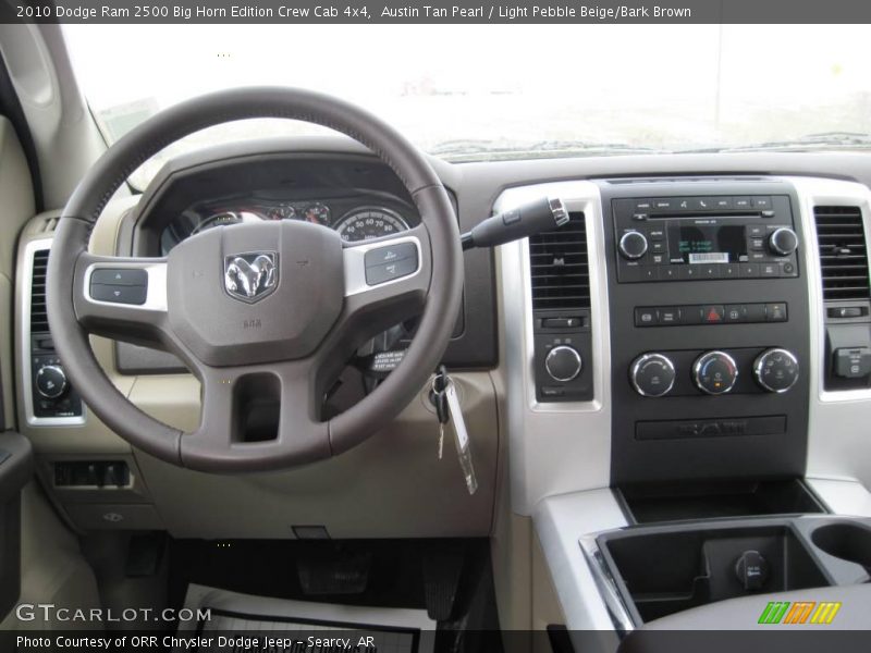 Austin Tan Pearl / Light Pebble Beige/Bark Brown 2010 Dodge Ram 2500 Big Horn Edition Crew Cab 4x4