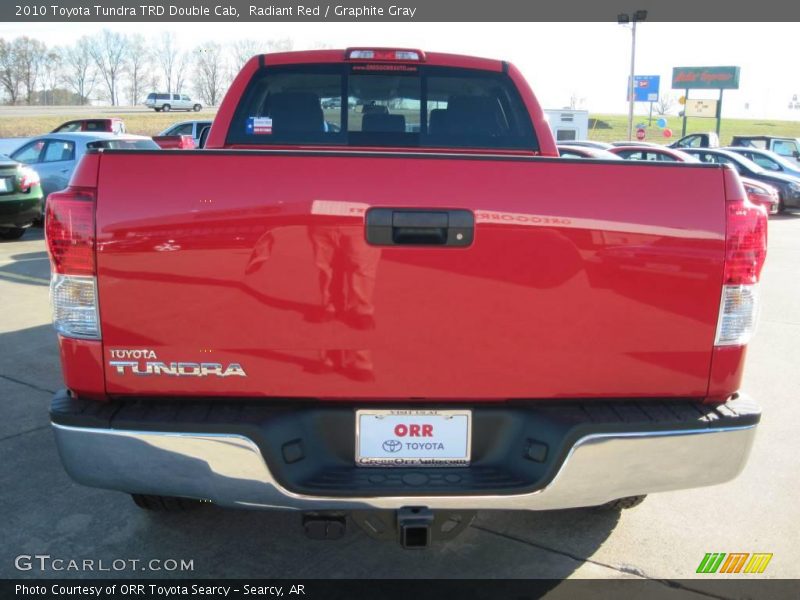 Radiant Red / Graphite Gray 2010 Toyota Tundra TRD Double Cab