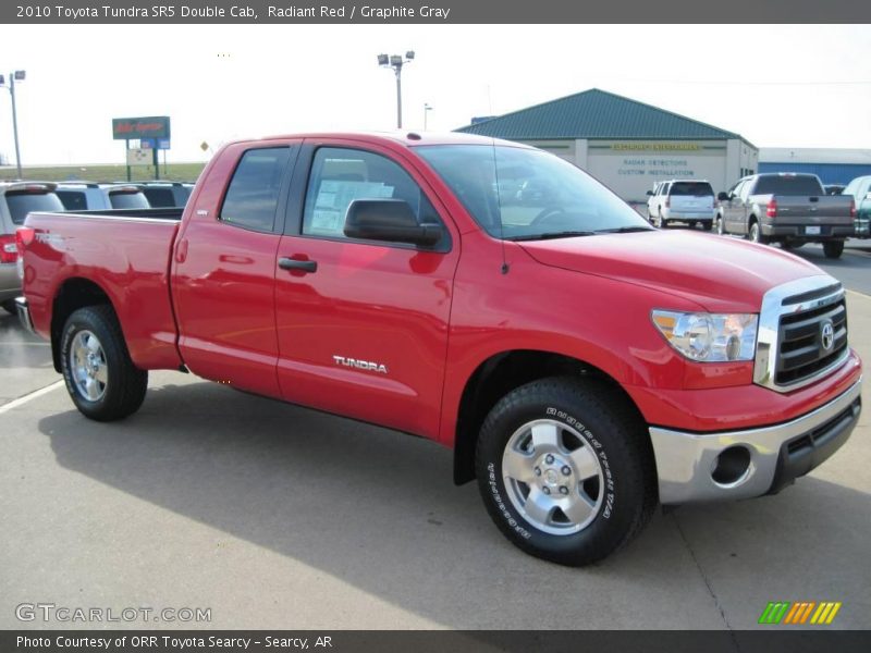 Radiant Red / Graphite Gray 2010 Toyota Tundra SR5 Double Cab