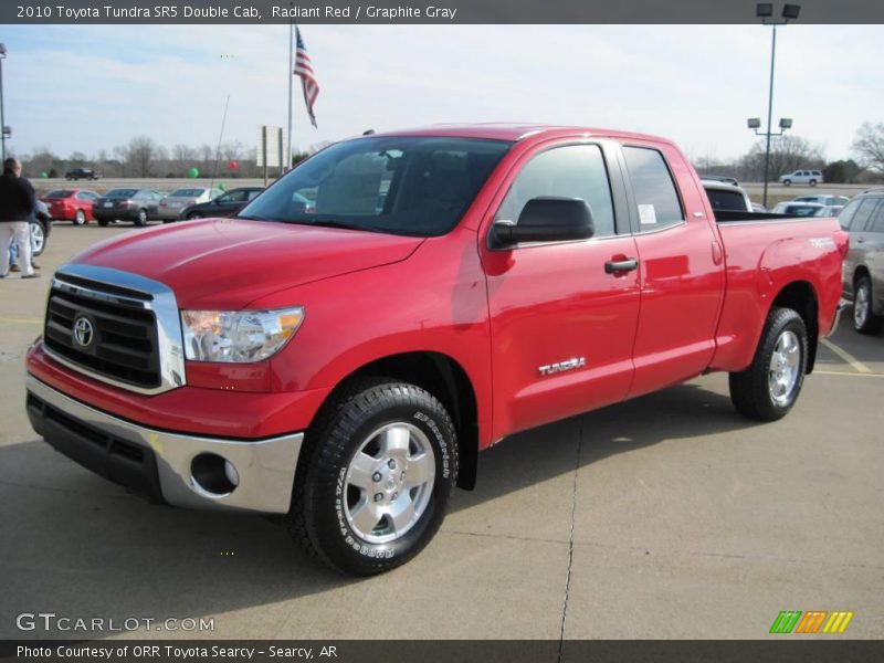 Radiant Red / Graphite Gray 2010 Toyota Tundra SR5 Double Cab