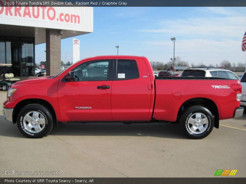 Radiant Red / Graphite Gray 2010 Toyota Tundra SR5 Double Cab