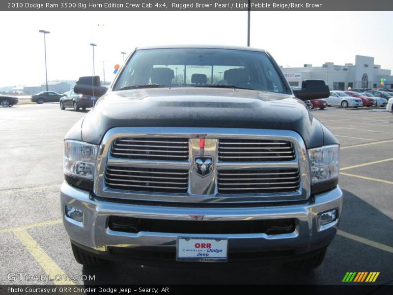 Rugged Brown Pearl / Light Pebble Beige/Bark Brown 2010 Dodge Ram 3500 Big Horn Edition Crew Cab 4x4