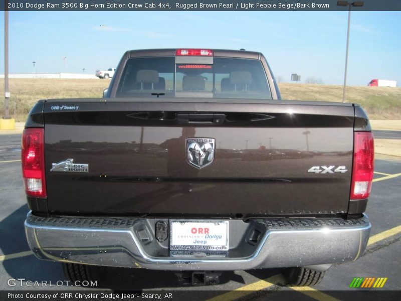 Rugged Brown Pearl / Light Pebble Beige/Bark Brown 2010 Dodge Ram 3500 Big Horn Edition Crew Cab 4x4